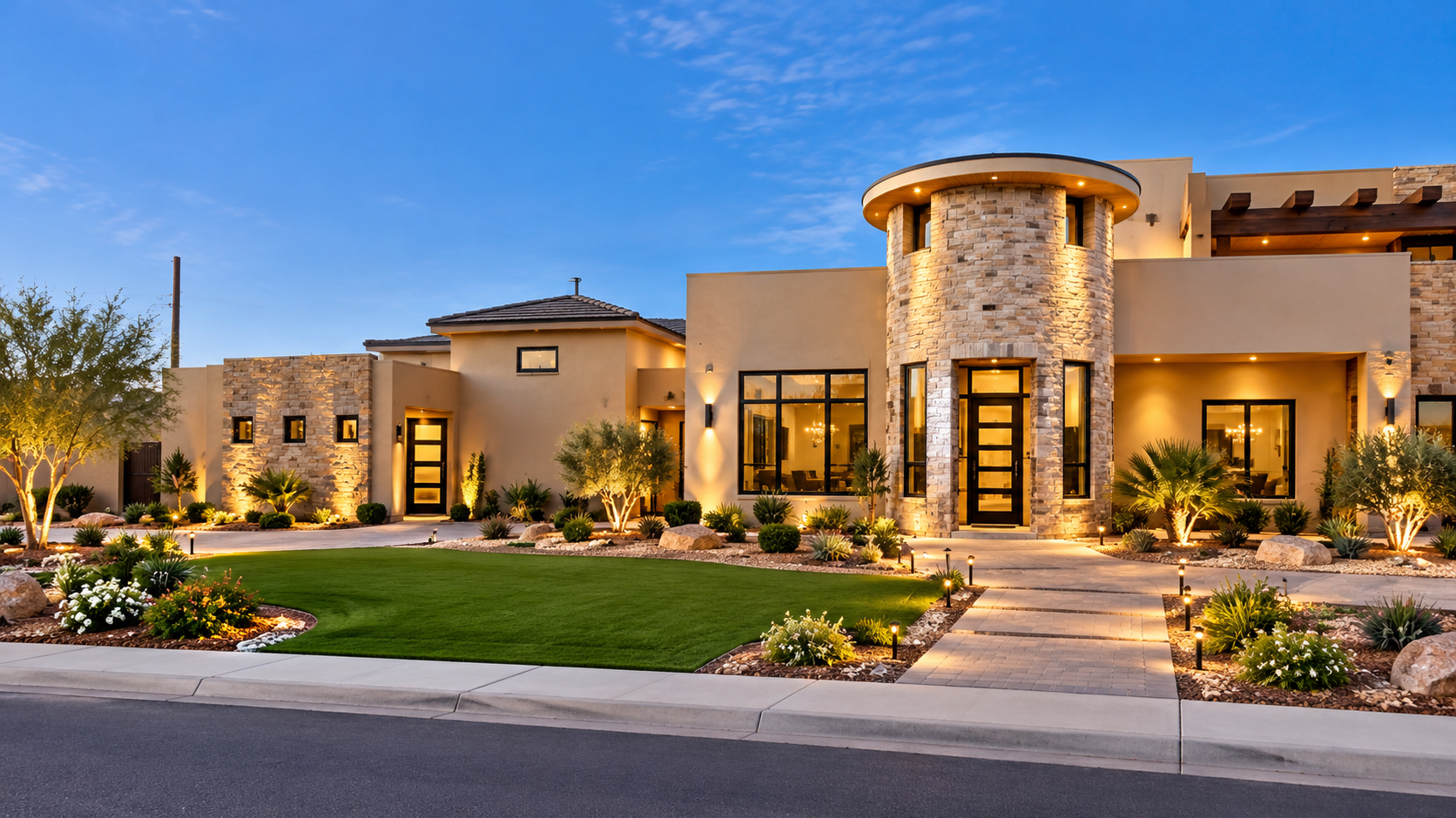 Stone Turret Custom Home — after renovation