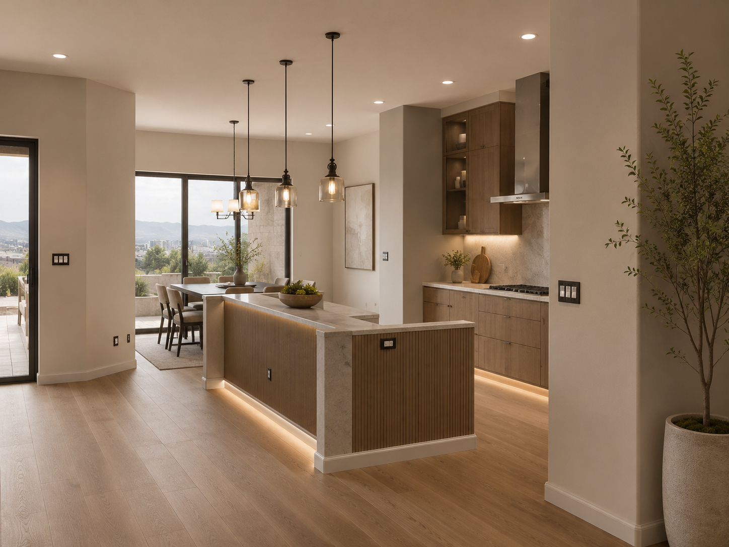 Open-Concept Great Room — after renovation